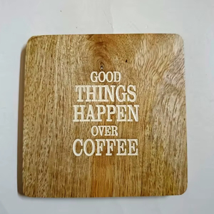 Wholesale Non-Slip Cup Mat Wooden <b>Coasters</b> with Engraving Logo <b>Drink</b> <b>Coasters</b> Walnut Bamboo Custom Logo Round Blank Gift Box - Product Image 1