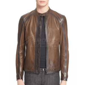 Latest Style Men's <b>Winter</b> <b>Leather</b> <b>Jacket</b> with Letter Pattern and Front Logo Best Selling Wholesale Price - Product Image 1