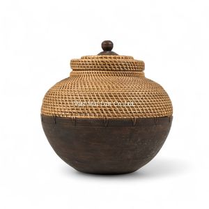 Natural Woven <b>Rattan</b> <b>Storage</b> <b>Box</b> For Living Room Bedroom And Home <b>Storage</b> - Product Image 2
