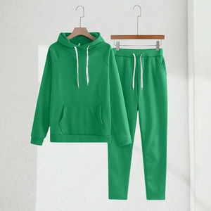 Survêtement d'entraînement en polyester de haute qualité Veste d'hiver à motif solide et pantalon de jogging Taille Plus Prix de gros - Product Image 2