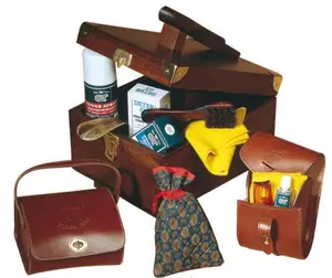 Kit d'entretien de chaussures de luxe personnalisé Nettoyant et vernis pour bois et cuir pour le nettoyage et le polissage des chaussures