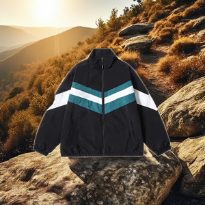 Chaqueta Acolchada con Capucha para Hombre, Resistente al Viento, de Lona, Rellena de Algodón, Elástica, de Poliéster/Spandex, Ropa de Abrigo de Invierno con Logotipo Frontal, Venta al Por Mayor - Product Image 2