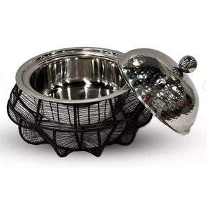 จานอุ่นอาหารสำหรับตกแต่งในงานแต่งงานดีไซน์สวยหรูใหม่สำหรับบุฟเฟต์อาหารจานร้อนเสิร์ฟอาหาร - Product Image 4