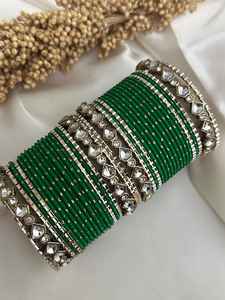 Wholesale Indian Style Churiya Bangle <b>Set</b> for Wedding Latest Design Women's Jewelry Hand Made Bridal Bangles <b>Sets</b> for <b>Ladies</b> - Product Image 4