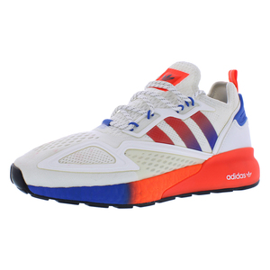 Adidas ZX 2K para Hombre, Zapatillas Deportivas de Moda, Color Blanco Nube/Rojo Solar/Azul, para Gimnasio y Tenis, Plantilla de Malla EVA, Verano-Primavera - Product Image 1