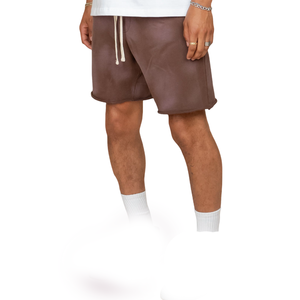 Pantalones Cortos Deportivos Casuales para Hombre, Estilo Lavado Ácido, con Textura Desteñida, Corte Holgado, 100% Poliéster, Fáciles de Usar a Diario - Product Image 4