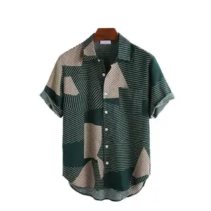 Mens Short Sleeve Khaki Mechanic Work Shirts Tactical Uniform Automotive Workwear Construction Shirt Summer Clothes