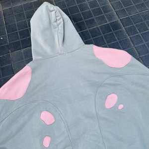 2025 mode haute qualité Simple à capuche coton sweat à capuche surdimensionné impression numérique Logo lavage à l'acide sweats à capuche pour hommes - Product Image 5