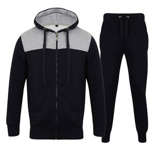 2023 Men fleece casual warm zip up sweatshirts two piece sets <b>zipper</b> <b>jacket</b> & pants outfit men tracksuits - Product Image 6
