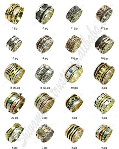 Elegant 925 Sterling Silver Meditation <b>Spinner</b> <b>Ring</b> Pure Eternity Vermeil Bezel Setting Inlay Direct From Manufacturer Supplier - Product Image 5