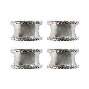 Lot de 4 ronds de serviette en acier inoxydable de qualité supérieure pour hôtels, restaurants et tables à manger de luxe - Product Image 6