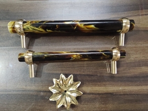 Modern Acrylic Brass Furniture <b>Handles</b> Knobs Cabinets Dressers Kitchen Bedroom Bathroom Closet Wardrobe Brass antique knob - Product Image 4