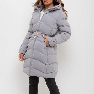 Abrigo Acolchado Largo de Plumón para Mujer, Abrigo de Invierno Acolchado de Alta Calidad, OEM - Product Image 3