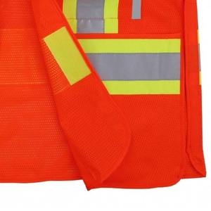 Gilet de sécurité à manches longues pour hommes à vendre 2025 nouveauté prix bon marché Logo personnalisé poches avant gilet de sécurité pour hommes - Product Image 6