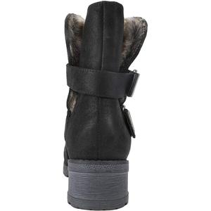 Stivaletto da donna White Mountain in tessuto, con punta chiusa e tacco piatto, colore grigio, taglia 5.5 M, ideale per il freddo - Product Image 3