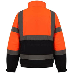 Chaqueta de Seguridad de Alta Visibilidad con Patrón Personalizado, Bajo MOQ, Fabricada en Poliéster Impermeable, para Construcción y Seguridad Vial - Product Image 2