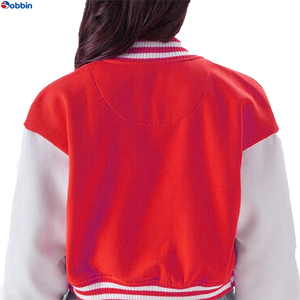 Veste universitaire courte pour femme BOBBIN INDUSTRIES, logo brodé personnalisé, tissu imprimé, service OEM ODM, toile d'hiver réversible - Product Image 5