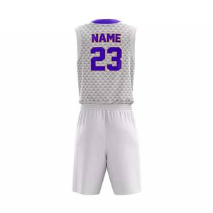 ชุดเครื่องแบบบาสเก็ตบอลชุดกีฬาผ้าโพลีเอสเตอร์100% - Product Image 5