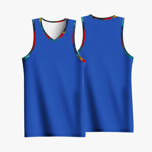 Camiseta de baloncesto Reversible informal para hombre, camiseta sin mangas de malla, camiseta de baloncesto Reversible sublimada, técnicas lavadas - Product Image 1