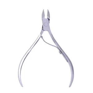 Herramientas de manicura de alta calidad, pinza para cutículas de uñas plateadas, cortador de cutículas profesional de acero inoxidable - Product Image 1