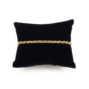 สร้อยข้อมือแบบ Curb Link ชุบทอง 14K ทำจากไทเทเนียมและทองเหลือง สไตล์วินเทจ ศาสนา ศรัทธา คลาสสิก ทันสมัย ประดับมุก ของขวัญสำหรับเขา/เธอ - Product Image 4