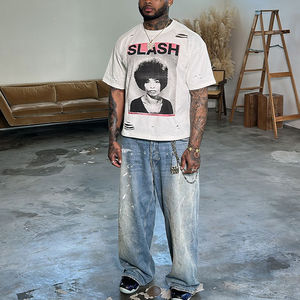 Camisetas gráficas al por mayor para hombres y mujeres, camisetas de algodón personalizadas, fabricante de camisetas unisex de fábrica OEM - Product Image 4