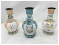 Vases et bases de chicha de luxe Farida en verre égyptien laqué laiton, imprimés sur mesure, remplis d'eau, pour promotion touristique et fumer la chicha