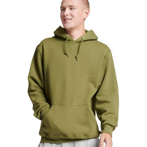 เสื้อฮู้ดสวมหัวผ้าฟลีซผ้าฝ้ายลายนักล่าสีเขียว - Product Image 5