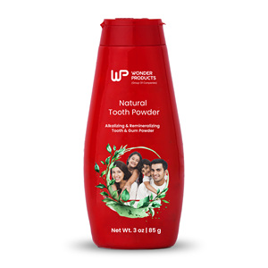 Meilleure vente de poudre de dentifrice 85gm pour tous les groupes d'âge Soins bucco-dentaires disponible au prix de gros avec logo personnalisé - Product Image 1