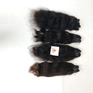 Venta al por mayor de extensiones de cabello indio de onda profunda vietnamita virgen cutícula alineada procesamiento químico sin materia prima paquetes de rizos - Product Image 4