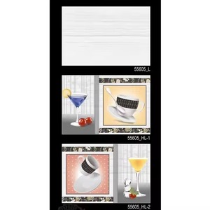 Carreaux de mur en céramique décoratifs colorés 300x450mm finition brillante images imprimées par HD parfaites pour l'intérieur de la salle à manger 12x18 pouces - Product Image 2