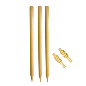 Usine professionnelle Logo personnalisé en bois anglais Cricket Wicket Top haute vente avec une bonne conception de poignée Service OEM disponible - Product Image 5