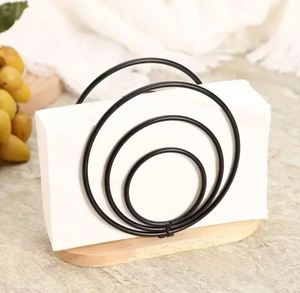 Vente en gros de porte-serviettes de table porte-mouchoir porte-serviettes en métal doré de première qualité pour la cuisine, la salle à manger et l'extérieur - Product Image 3