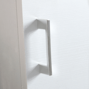 Ravenna White Floor-Standing Bathroom <b>Vanity</b> Unit <b>with</b> Doors and <b>Drawer</b> Elegant Bathroom Sets - Product Image 5