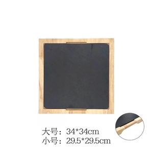Vente chaude Black Rock <span class=keywords><strong>Ardoise</strong></span> <span class=keywords><strong>Fromage</strong></span> Planche Écologique <span class=keywords><strong>En</strong></span> Bois Pizza <span class=keywords><strong>Plateau</strong></span> Planche À Découper pour Ménage Hôtel Utilisation 100pcs - Product Image 4