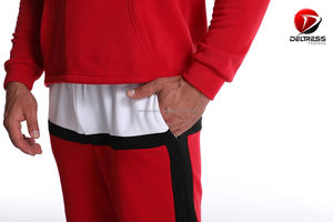 เซ็ตชุดวอร์มเล่นกีฬาฤดูหนาวน้ำหนักเบาพิเศษน้ำหนักเบา550 GSM มีฮู้ดระบายอากาศได้ดีแห้งเร็วคุณสมบัติคุ้มค่าเงิน - Product Image 4