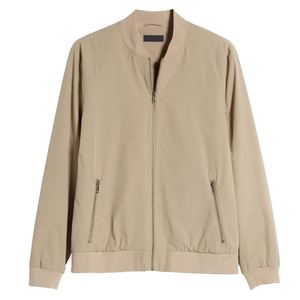 Conçu sur mesure veste universitaire de rue pour hommes logo brodé chenille patch col montant vêtements d'extérieur d'hiver toile tissu - Product Image 1