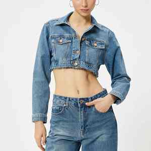 Tops de Mezclilla Personalizables al por Mayor para Mujer, Elegantes, Cómodos, de Alta Calidad, para las Cuatro Estaciones - Product Image 1