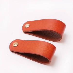 Exquisito anillo de servilleta marrón de cuero hecho a mano hebilla de Mantel tejido para decoraciones de mesa manteles individuales a la venta - Product Image 4