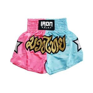 Meilleure qualité 100% Polyester hommes Muay Thai Shorts personnalisé couleur unie Durable matériau durable raisonnable Arts martiaux porter - Product Image 1