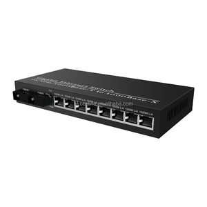 ตัวแปลงไฟเบอร์กิกะบิตราคาโรงงาน 10/100/1000Mbps ตัวแปลงสื่อไฟเบอร์ 3 กม. 2SC 8RJ45 ตัวแปลงสื่อไฟเบอร์ออปติกกิกะบิต - Product Image 3