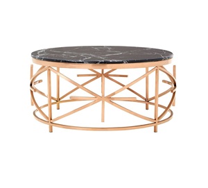 Customized Black and <b>Brown</b> Color Coffee <b>Table</b> Modern Design Furniture Round Center <b>Table</b> Hotel and Home Decoration 2025 - Product Image 3