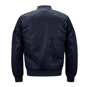 Chaqueta de bombardero informal para hombre de otoño e invierno, nuevo estilo, diseño personalizado y logotipo más chico duro de algodón con cierre de cremallera - Product Image 2