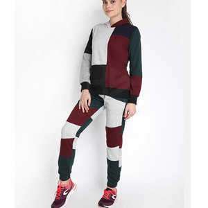 Chándal de mujer Chándal de jogging personalizado Calidad superior Chándales de mujer de estilo de rayas de doble color - Product Image 4