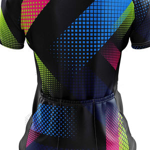 Maillot de cyclisme à manches courtes en polyester 100% respirant et à séchage rapide, couleur unie, dernière collection, vente en gros OEM pour les cyclistes hommes, les promenades à vélo - Product Image 5