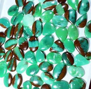 Vente en gros 100% pierres précieuses chrysoprase naturelles mélange forme Cabochon poli pour femmes bijoux et cadeaux pierres précieuses en vrac - Product Image 2