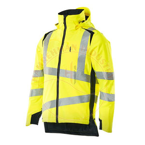 Chaqueta de trabajo de seguridad reflectante transpirable uniforme de Trabajador de Construcción de alta visibilidad con logotipo personalizable - Product Image 3
