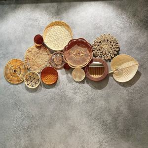 Décorations murales tissées en rotin et bambou de Style chinois 2023 - Product Image 2