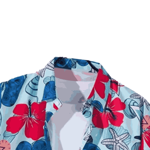 เสื้อฮาวายแขนสั้นสำหรับผู้ชาย, ผ้าฝ้าย100% คุณภาพสูงลำลองฤดูร้อนปกฮาวายติดกระดุมพิมพ์ลายออกแบบได้ตามต้องการ - Product Image 4