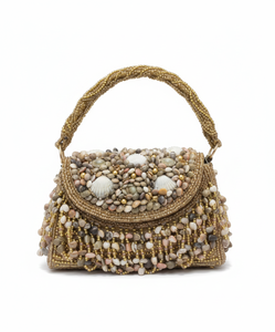 Bolso de Mano de Poliéster Hecho a Mano de Primera Calidad, Bolso de Noche de Lujo, Estilo Vintage, Bordado con Botones, Bolso de Mano Elegante para Mujer para Fiestas de Verano - Product Image 2